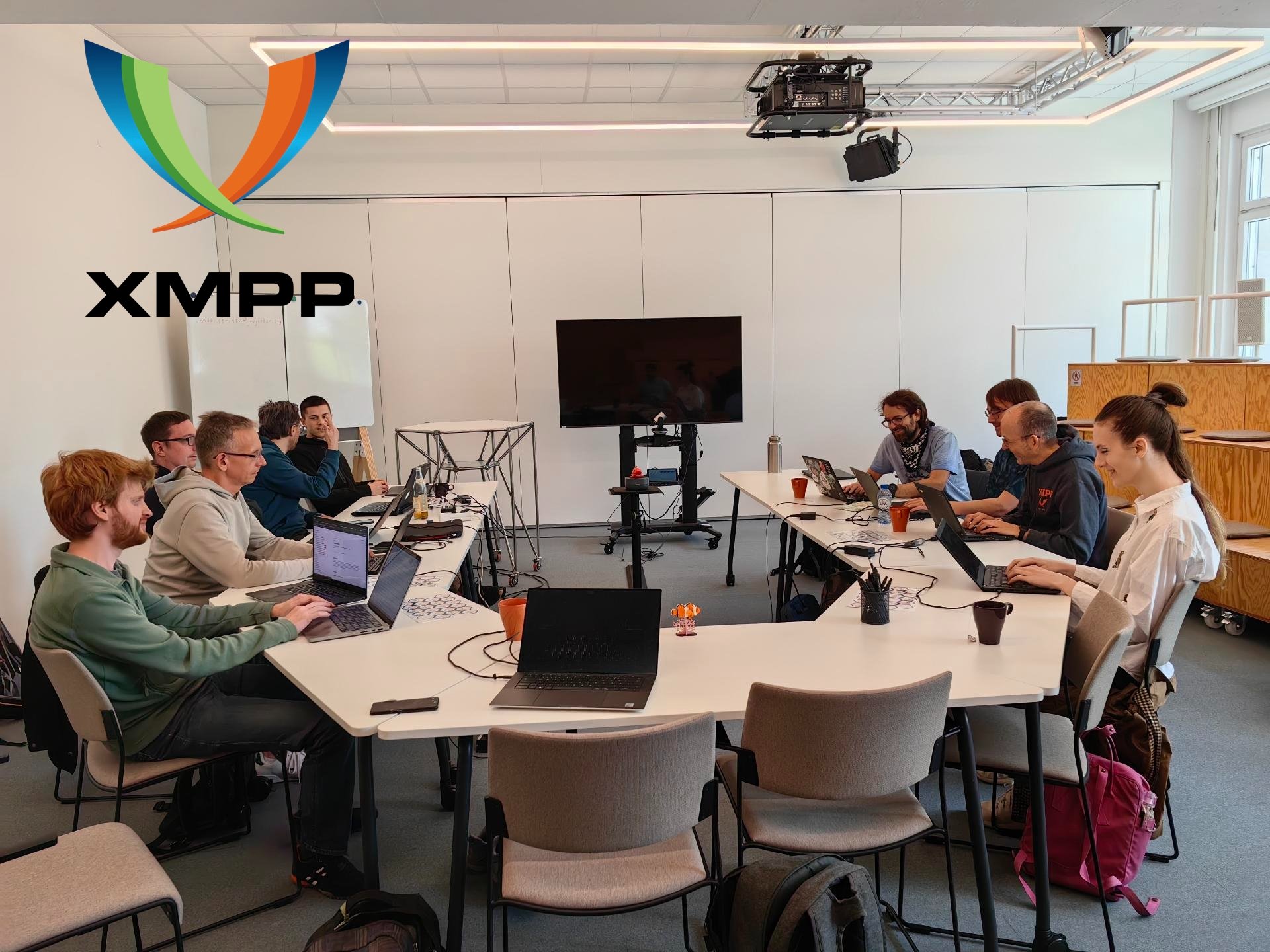 A still from the XMPP Sprint in Berlin, May 2025