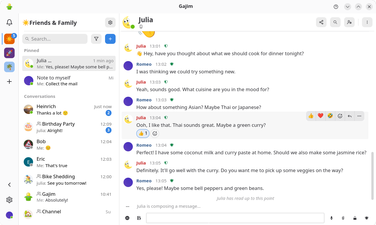 Gajim’s 2.3.0 sleek fresh new look featuring Adwaita