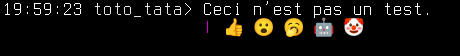 Poezio: receiving message reactions