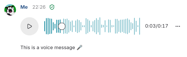 Gajim: An updated look for Gajim’s audio player