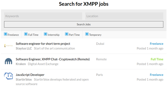 XMPP job board